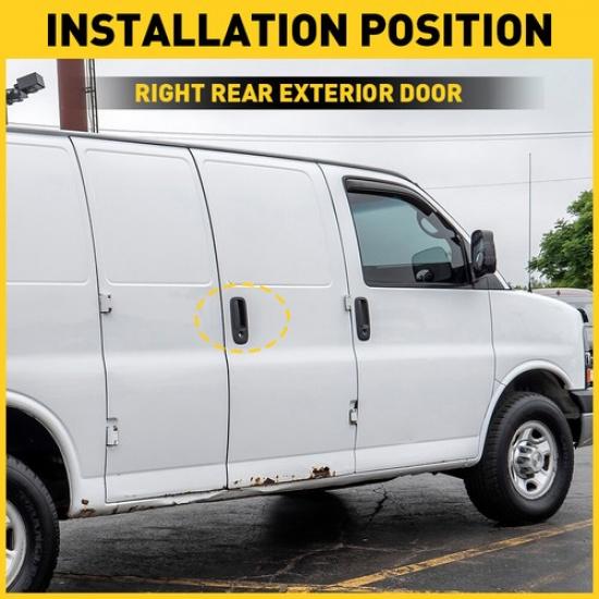 New Rear Back Exterior Door Handle 1996-2009 For Savana GMC / Chevy Express Van