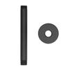 NPT 20MM Shower Arm 6 Inch Concealed Wall Mounted Black Shower Head Extension Arm for Bathroom