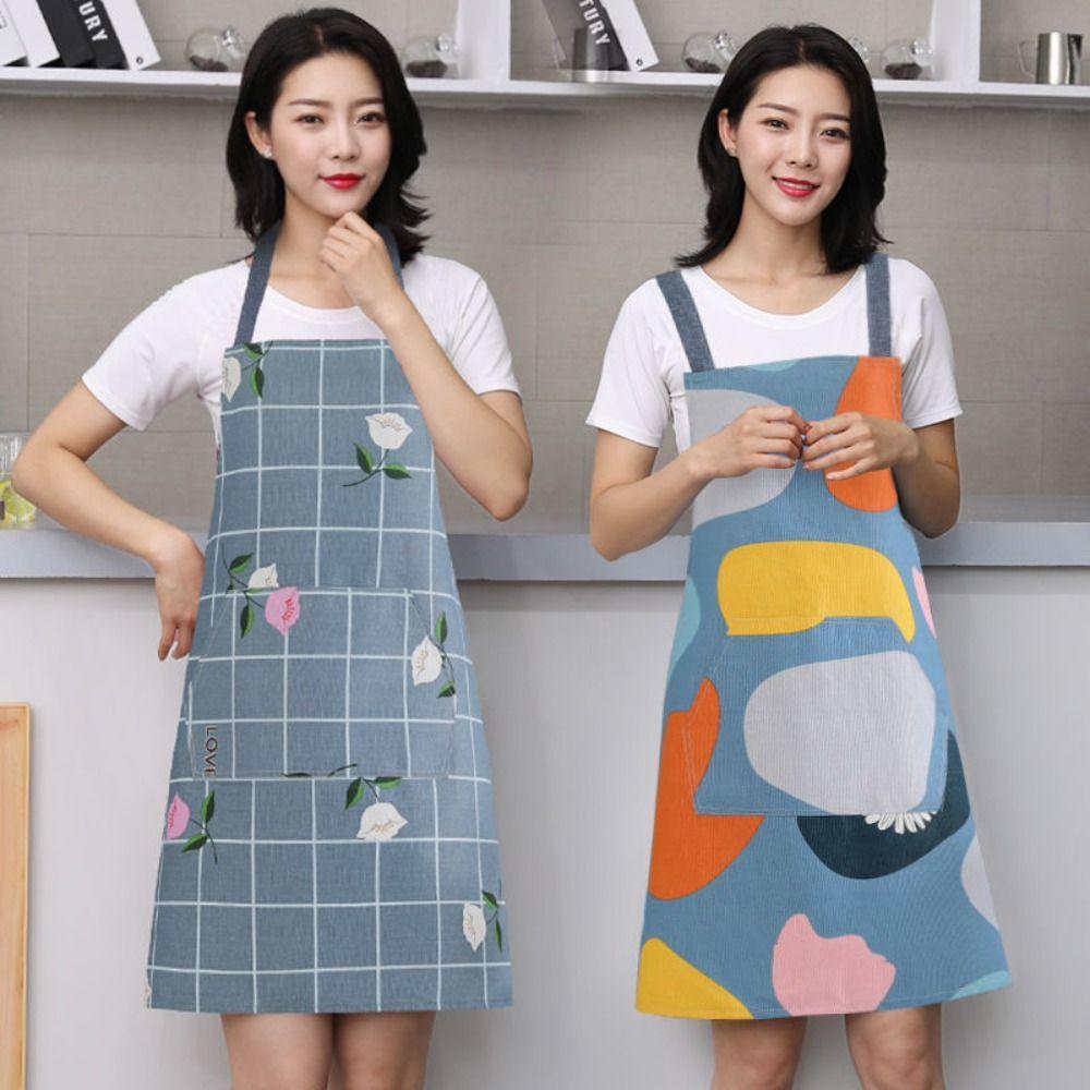 Thin Canvas Apron Stain Resistant Work Apron Cute Kitchen Apron  Kitchen