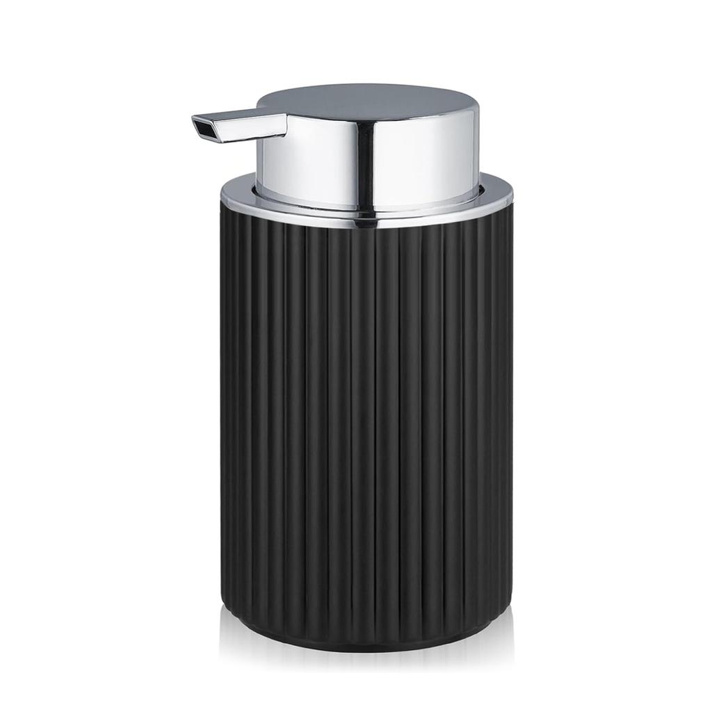 Черный дозатор для мыла с насосом, многоразовый дозатор для мыла для рук и посуды с силиконовым подносом для туалетных столиков или кухонной раковины