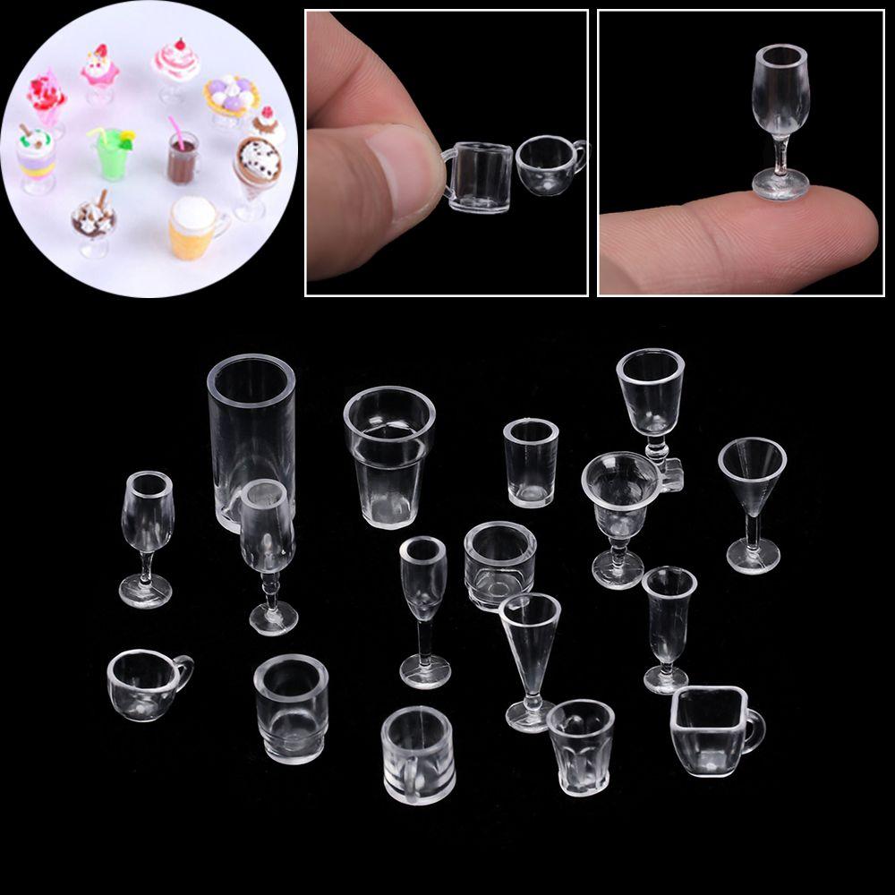 Dollhouse Accessories DIY Toys Simulation Cookware Mini Cup Ice Cream Bowl Miniatures Goblet