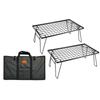 Кемпинговая стойка Moon Field Rack Кемпинговая стойка складная черная с сумкой для хранения Основной блок T-230 Комплект из 2 предметов T-230-2T