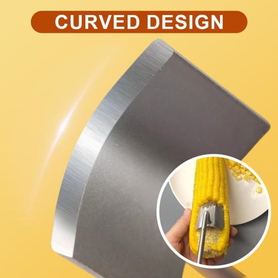 Стриппер для кукурузных початков из нержавеющей стали, инструмент для быстрой очистки кукурузы для кухни, изогнутое лезвие, очиститель кукурузы, удалитель зерен, резак, идеальный подарок