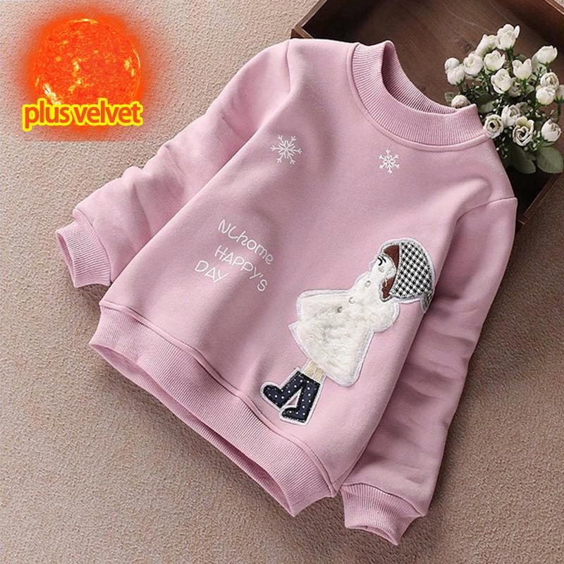 Свитера для девочек, весенне-осенние детские корейские топы с длинными рукавами и героями мультфильмов для подростков, детская нижняя рубашка