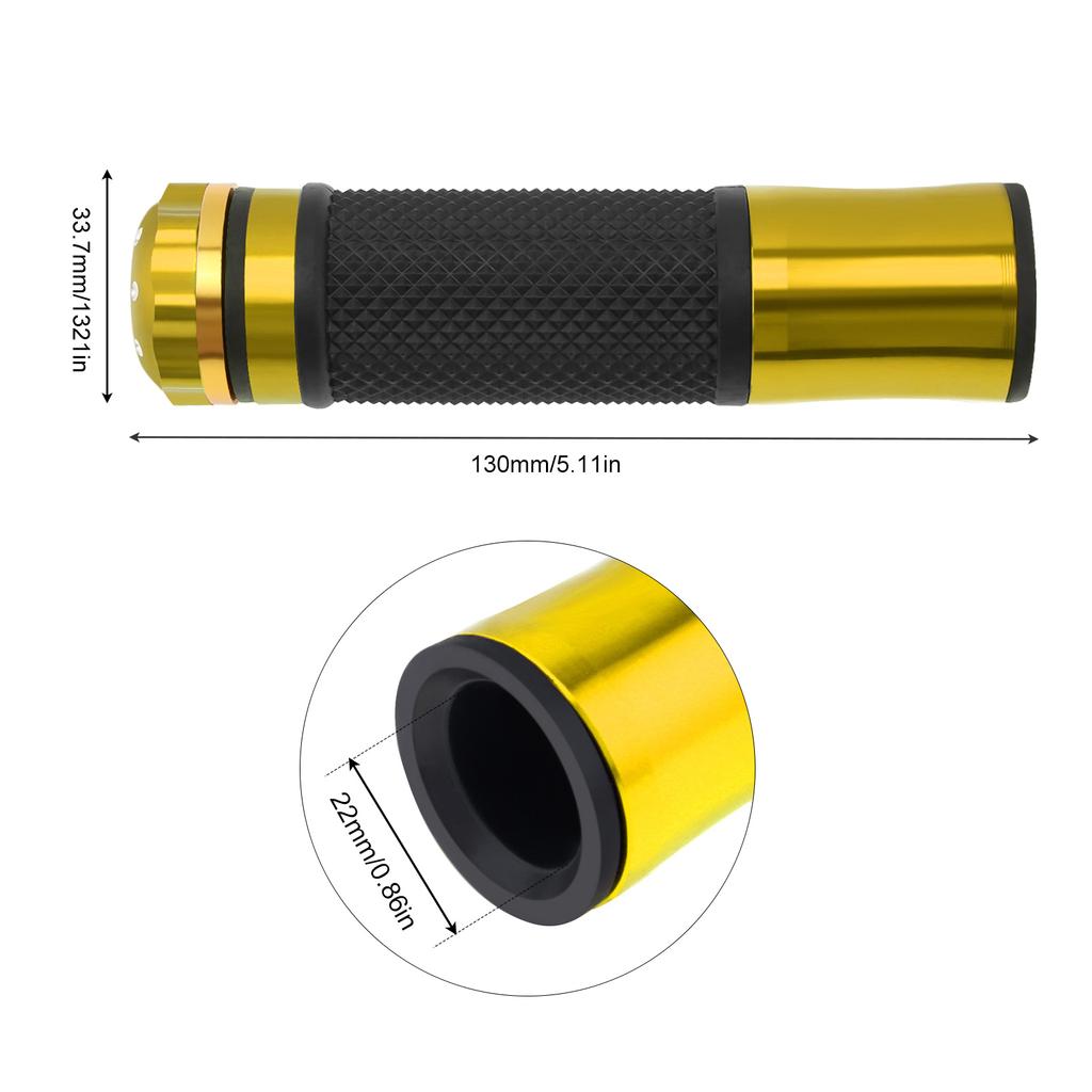 7/8 Inch 22 Mm Motorcycle Handlebar Grip Handle Bar Motorbike Hand Grips CNC for Motorcycle Motorbike Scooter Chopper Cafe Racer