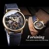 Новые мужские часы Forsinging, повседневные полые мужские автоматические механические часы с римским циферблатом, полуавтоматические светящиеся водонепроницаемые