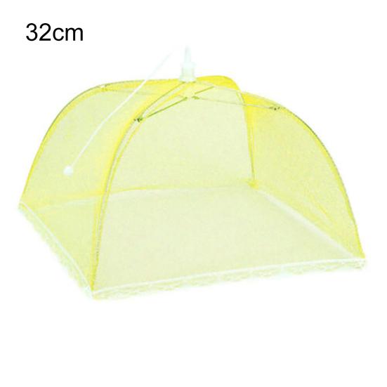 Foldable Food Cover Large Capacity Mesh Fabric Detachable Portable Umbrella Style Dish Cover
