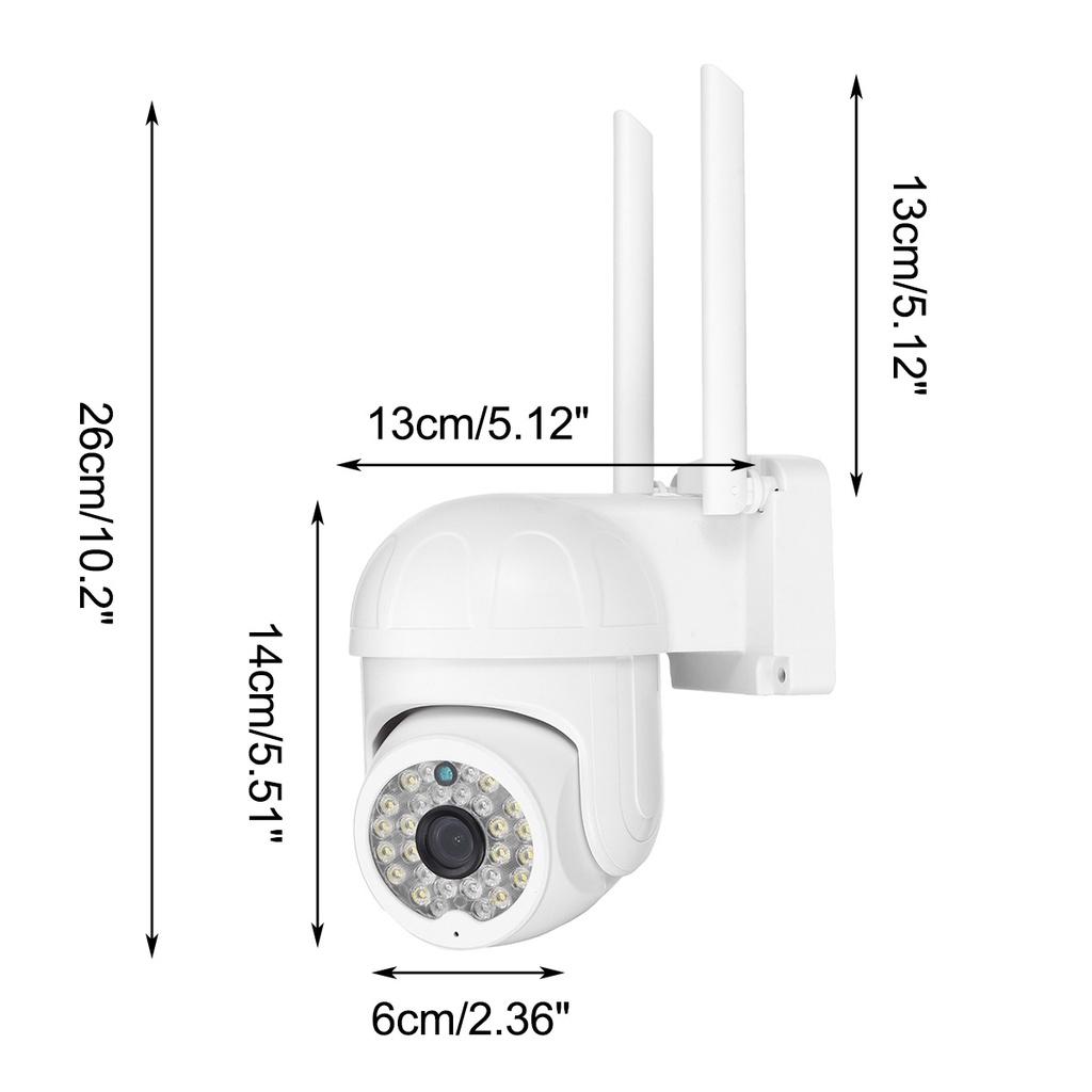 2МП IP-камера WiFi Видеонаблюдение Камера безопасности CCTV Беспроводная 1080P Цифровой зум Обнаружение движения Уличная Новая