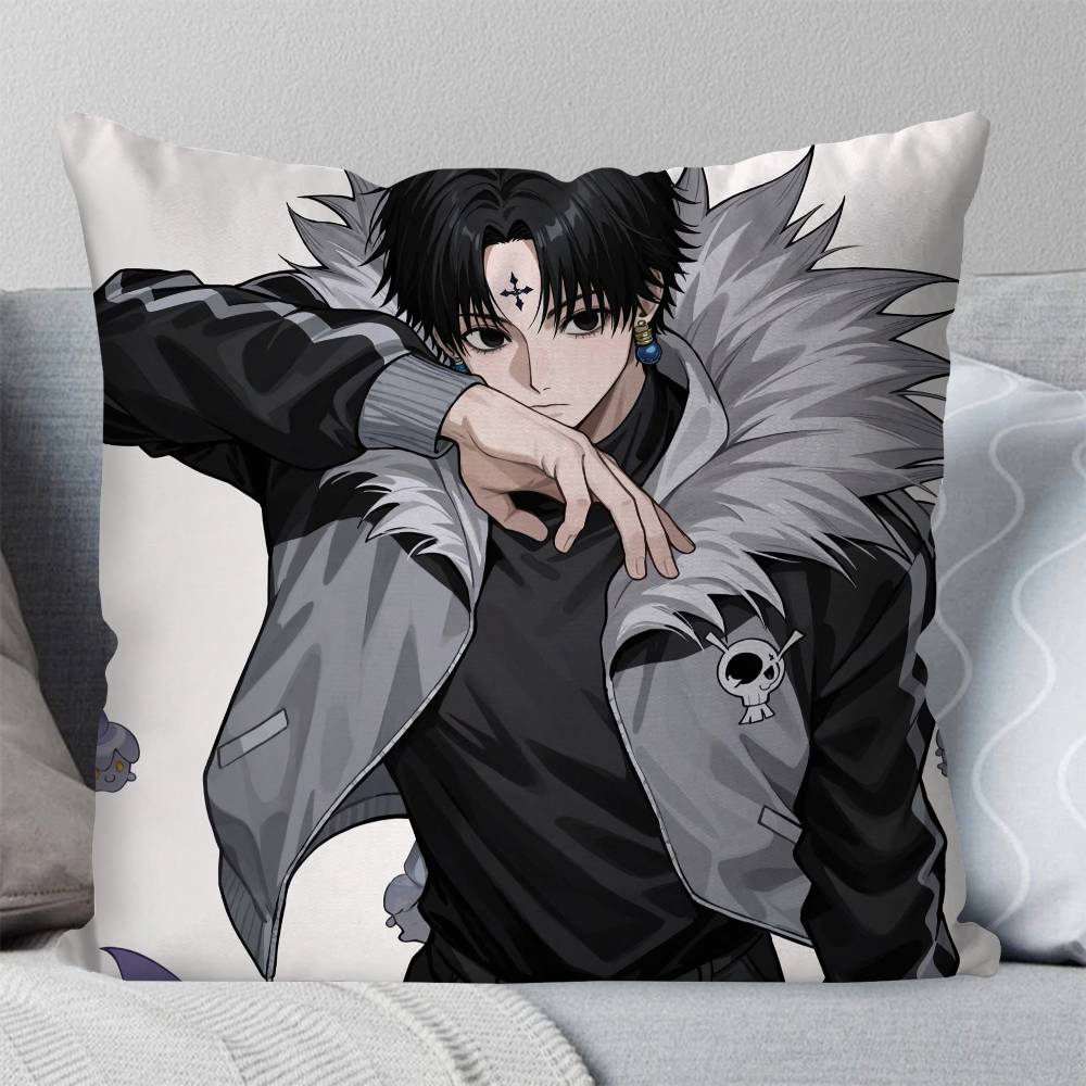 Chrollo Lucilfer Anime HHUNTER X HUNTER Pillow Case Fashion Square Pillowcase Bedroom Sofa Room Ins Decoration Leisure
