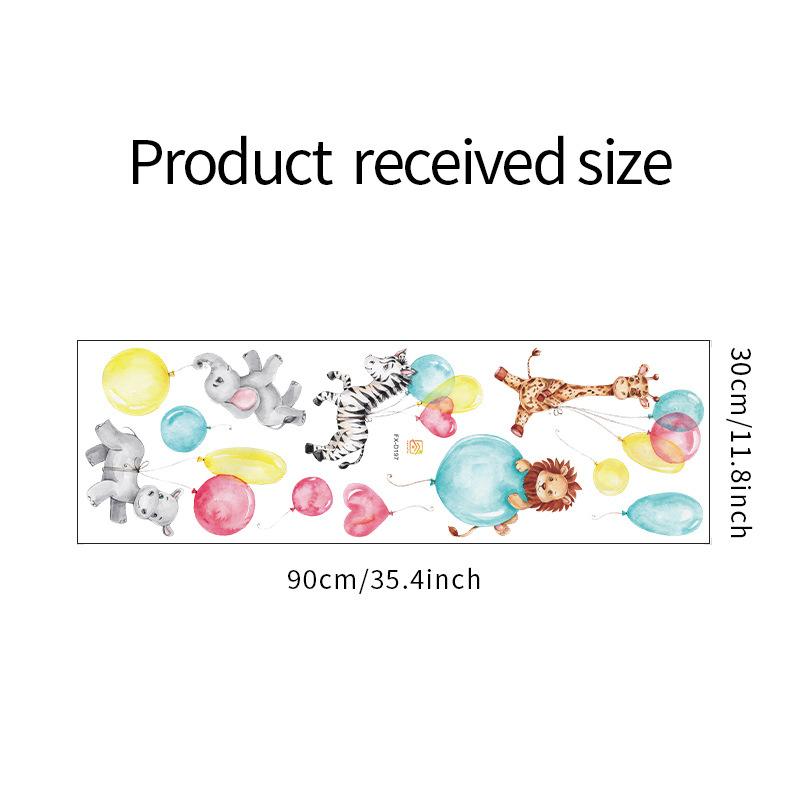 Наклейки на стену с воздушными шарами из мультфильмов, детская комната, спальня, фоновые украшения, обои для домашнего декора, милая наклейка для детской комнаты