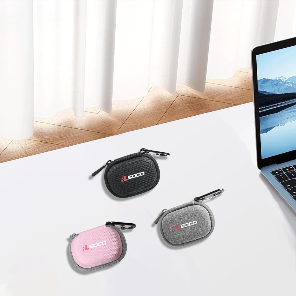 Чехол RLSOCO, совместимый с беспроводными наушниками Sony с шумоподавлением Sony WF-1000XM4 (черный)