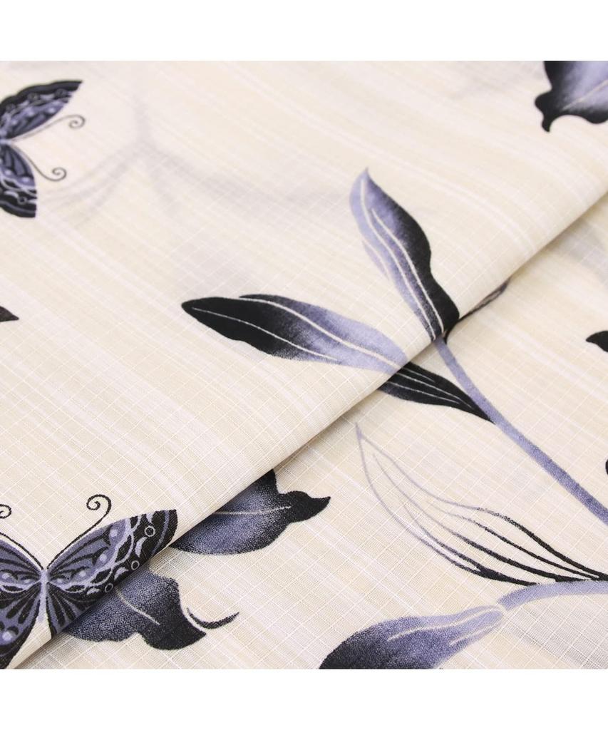 Юката Ecru Сменный комплект Heiko Junior Girls Black Age Feather Illusion [KYOETSU] Комплект, для девочек, E, плетение, 2 предмета (Юката, Оби), (130см, 4. Опрос)