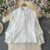 Spring Autumn Women Lace Patchwork Embroidery Designer Runway Outfits Fashion Single Breasted Shirt and Mini Short Skirt Two Piece Set