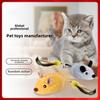 Automatic Sensing Moving Mouse Interactive Cat Toys Electronic Remote Squeaky Cat Toy For Kitten Usb Rechargeable Pet Plush Toy