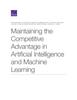 Книга Maintaining the Competitive Advantage In Artificial Intelligence and Machine Learning