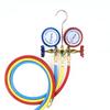 Инструменты для кондиционирования воздуха с хладагентом Набор манометрических коллекторов для диагностики кондиционеров Комплект шлангов и крючков Для тестирования хладагентов R22 R134A R404A