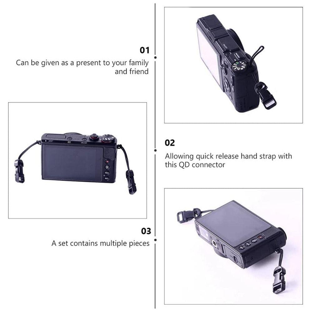 4 Pairs Eyelet Sling Camera Belt Hooks Lug Neck Strap Durable Quick Release Buckle Kit Camera