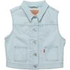 Levis Comfortable Button-Down Denim Vest Women Vests 003XP-0000