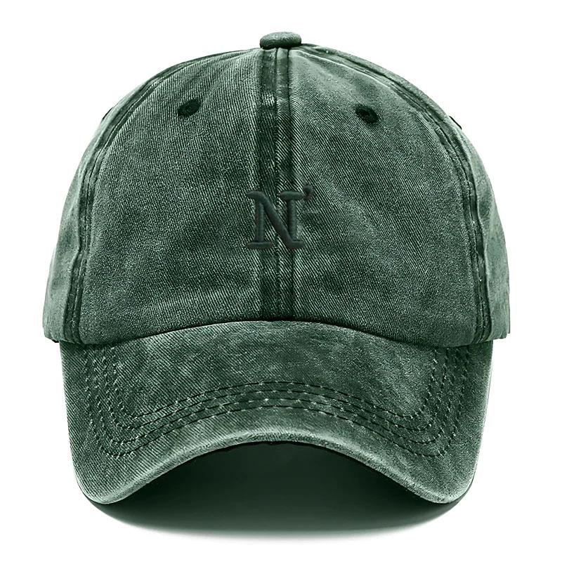 Cotton Washed Vintage Snapback Embroidered Letter N Unisex Baseball Cap Distressed Fashion Dad Hat Casual Streetwear Outdoor