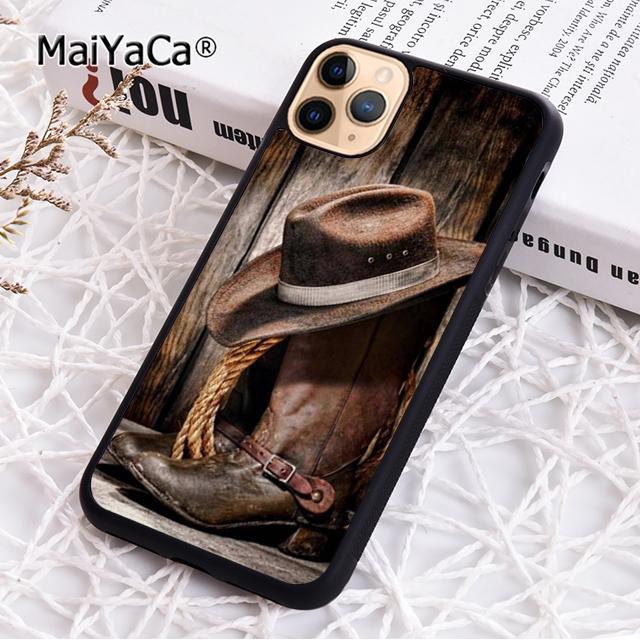 MaiYaCa Cowboy Cowgirl Boots Spur Hat Phone Case For iPhone 17 Air 16 15 plus 11 12 13 14 pro max coque