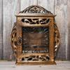 Деревянный держатель для ключей Flower Gate Cage Design Antique Key Chain Organizer Wood Keychain