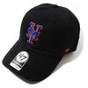 47brand New York Mets Cap Hat Mets CLEAN UP Black MLB Major League Baseball ‘47 (Black)