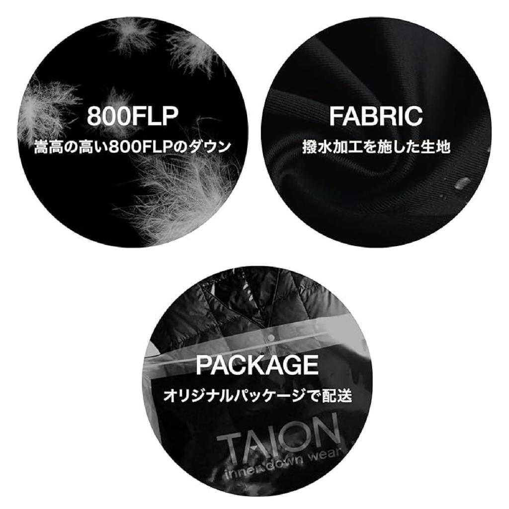 Taion Unisex Military Down Jacket Dark Size M MA-1 111M1ML-1 Olive,