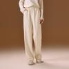 Sancai Women's Fleece-Lined Loose Wide-Leg Casual Pants