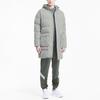 Puma Classics Long Down Hooded Mid-Length Warm Down Jacket Men Outerwear Grey-Green 599309-49