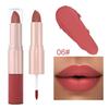 12-color Matte Velvet Lip Gloss Waterproof and Long-lasting Liquid Lipstick Non-stick To Cups Lip Color Pigment Cosmetic Lipstick and Lip Gloss In One
