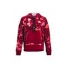 Project Rock Printed Hooded Training Sweatshirt Women Hooded Hooded Hooded Sweatshirt Red 1370242-626