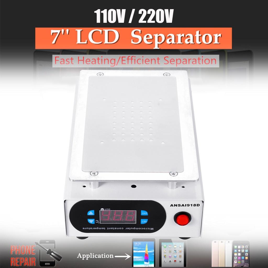 7inch 220/110V LCD Auto Heating Platform Phone Repair Machine Screen Separator Glass Removal Smooth Plate Screen Separator
