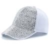 Новая женская кепка с бриллиантовой инкрустацией, простая простая бейсболка, женская регулируемая повседневная уличная модная кепка, модная кепка