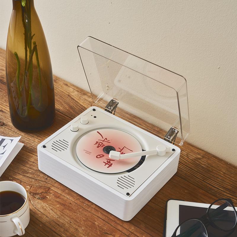 Ретро-проигрыватель компакт-дисков Bluetooth: Spot Cross-Border Desktop Audio System с дизайном, вдохновленным Fever, для дисковых альбомов