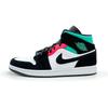 852542-116 Nike Air Jordan 1 Mid SE South Beach Черный Розовый Зеленый Белый (Мужской)