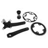 Велосипедный полый шатунный set Запасной набор шатунов с кареткой Bottom Bracket 40T Позитивные негативные зубья Звезда 40?Система шатунов 42T с защитой