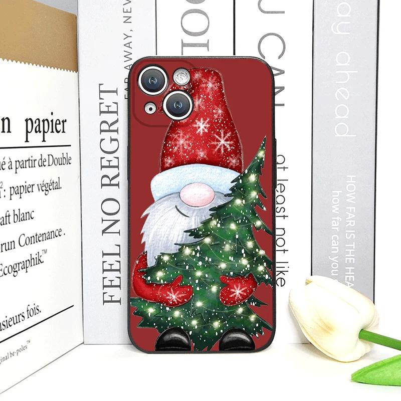 Чехол для телефона с рисунком Рождественской елки и Санта-Клауса Для IPhone 17 16 15 14 13 12 11 Pro Max XS XR X 7 8 Plus 17 Air 16E Чехол