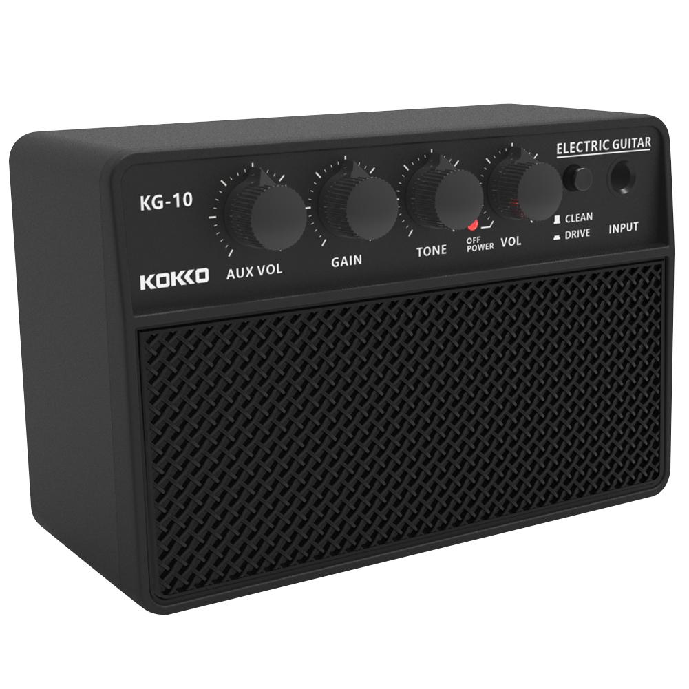 Electronic Guitar Amplifier with 6.35mm Universal Interface Portable Guitar Speaker Headphone Output for Travel Daily Practice
