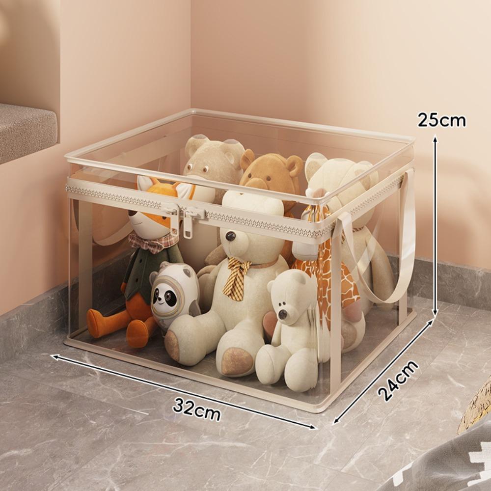 Transparent Storage Organizer Box Large Capacity Storage Case Durable Storage Bag  Home Storage