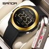 SANDA 2199 Luxury LED Display Digital Watch for Men Shockproof Mens Wristwatches Sport Waterproof Countdown Relojes Para Hombre