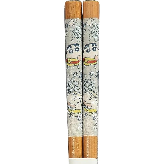 Crayon Shin-chan Chopsticks 21cm & Chopstick Rest Set Approx. 4×1cm Shin-chan's Yearly Memories Wint