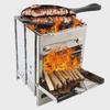 Stainless Steel Folding BBQ Grill for Outdoor Picnic and Camping