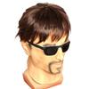 Halloween horror character mask with hair, old man, old woman, elderly mask, latex headgear, funny full-face mask