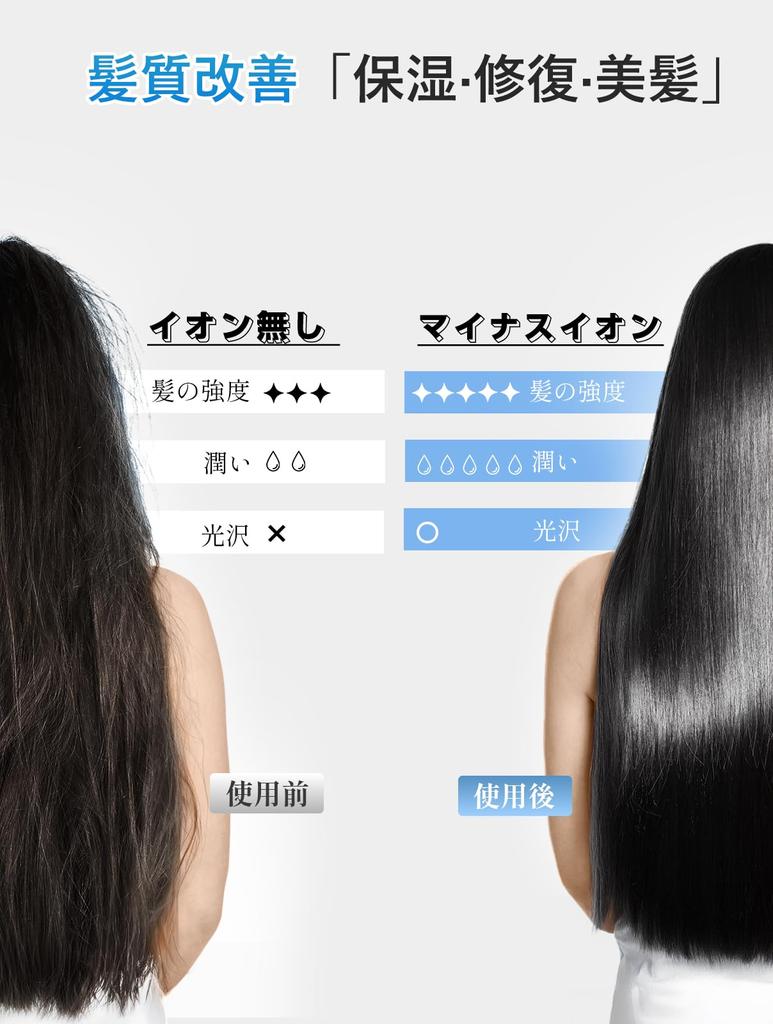 Фен для волос Большой объем воздуха в фене 1200 Вт Высокая концентрация отрицательных ионов 3 уровня контроля температуры Постоянный температурный режим Воздух