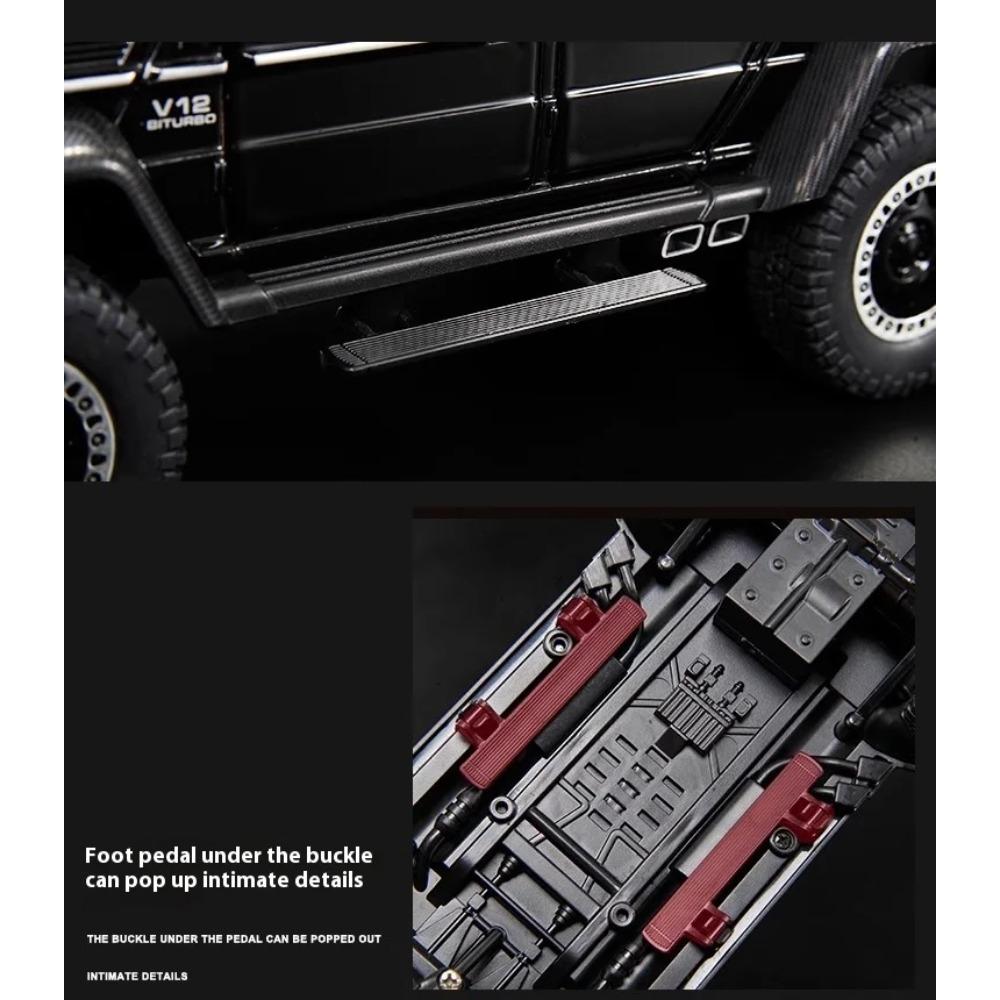 1/20 Mercedes Benz AMG G63 6X6 Внедорожник из сплава Металлическая литая модель автомобиля Звук и свет Большой подарок для взрослого Парню Коллекция