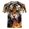 Модная 3d футболка с изображением льва, рубашка Camiseta, 3d футболка, мужские забавные футболки, мужская одежда, повседневная футболка для фитнеса, футболка с тигром