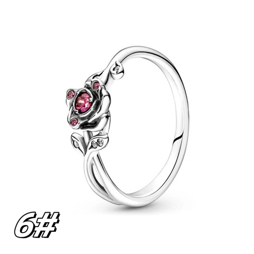 Bracelet 925 Silver Charm Beads DIY Eternal Rose Potts Pendant
