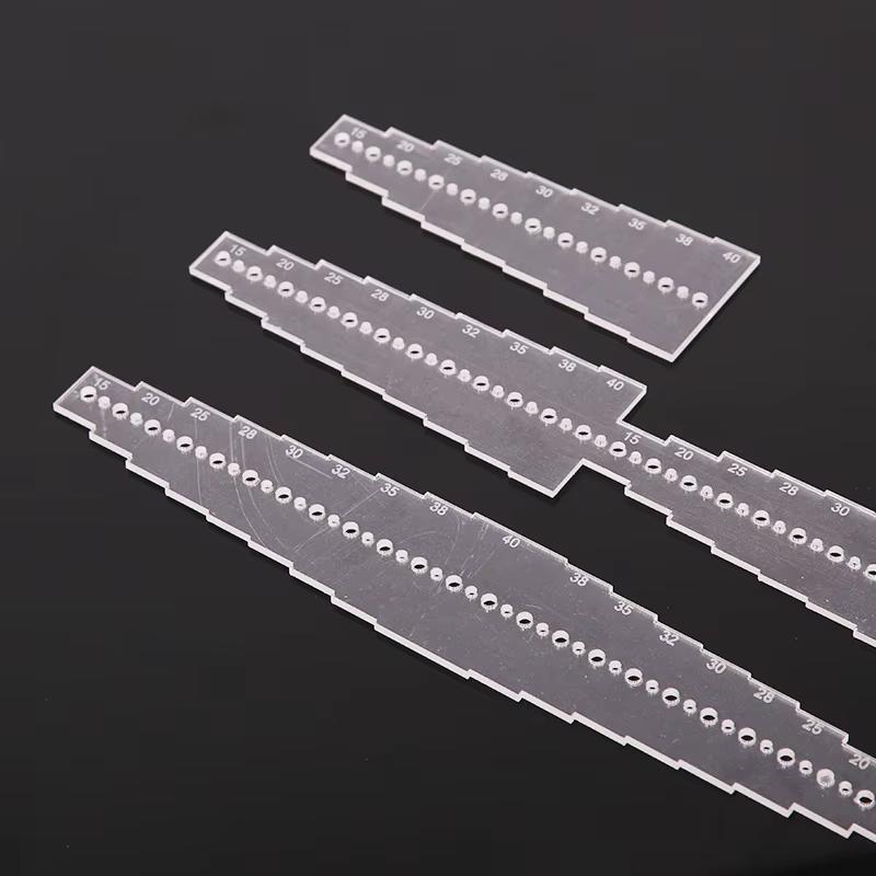 Кожаный акриловый шаблон DIY Leathercraft Рисунок Скрапбукинг Тиснение Декоративный угловой узор Швейный трафарет Инструмент