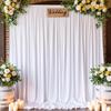 Backdrop Curtains Wrinkle Free Drapes Fabric Decorations Photo Back Drop Cloth for Wedding Baby Shower Photography Stage Recepti