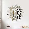 Practical Mirror Wall Decor Ornamental No Residue Acrylic Bedroom Sunflower 3D Background Wallpaper